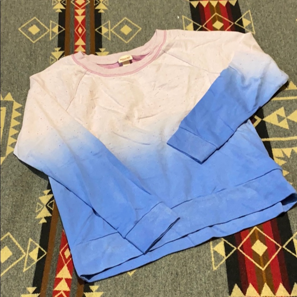 Tie die crew sweater